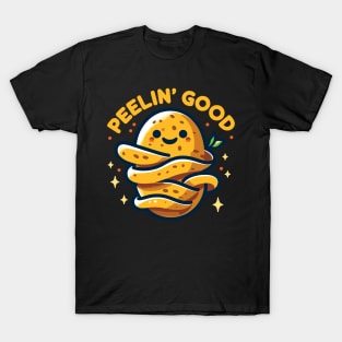 Peelin' Good | Funny cute potato puns | Potato feeling good | funny puns T-Shirt